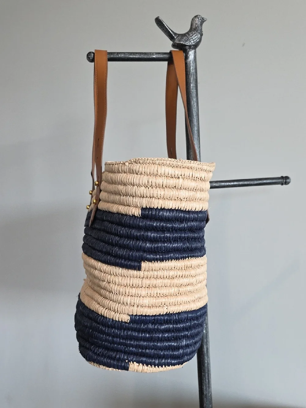 Frame Natural Woven Straw Tote - Picture 4 of 9